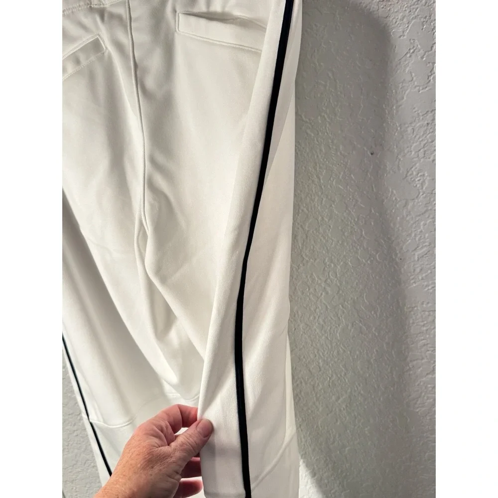 Nike Baseball Pants Mens Med Black Piped Vapor Stretch Waist Sports NWT